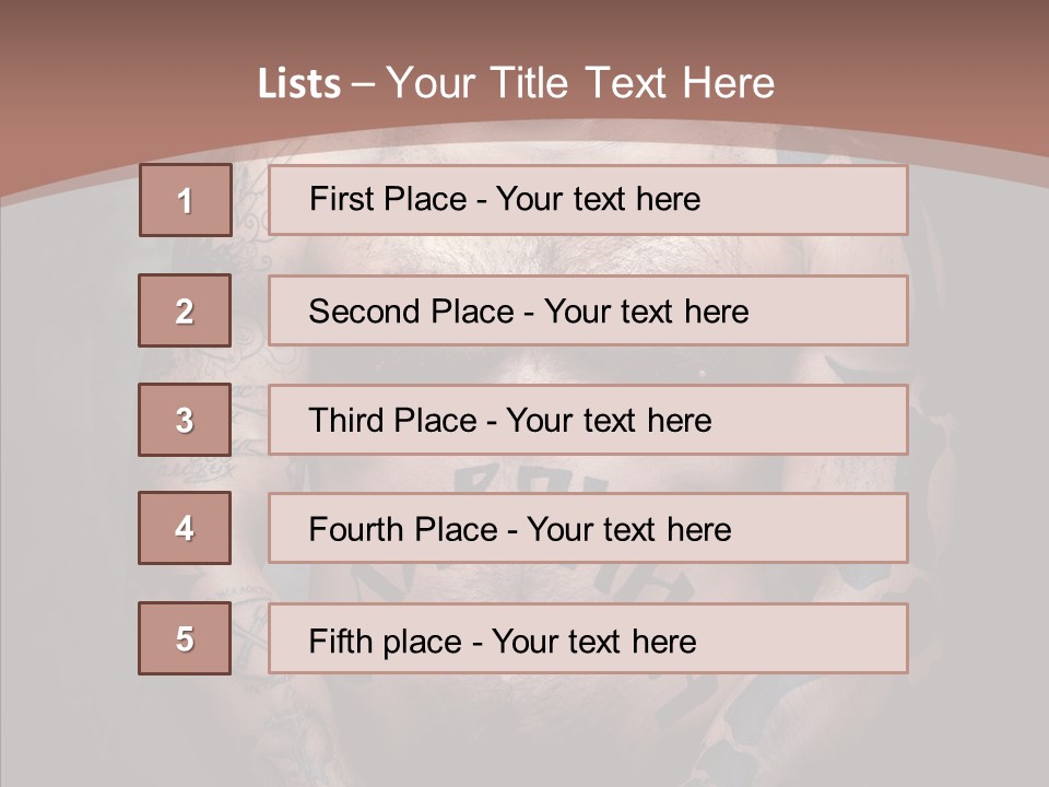 Sportive Man Physical PowerPoint Template