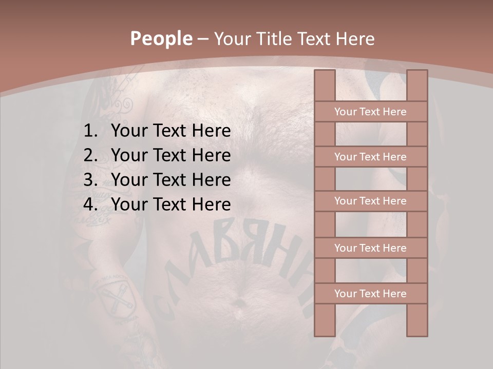 Sportive Man Physical PowerPoint Template