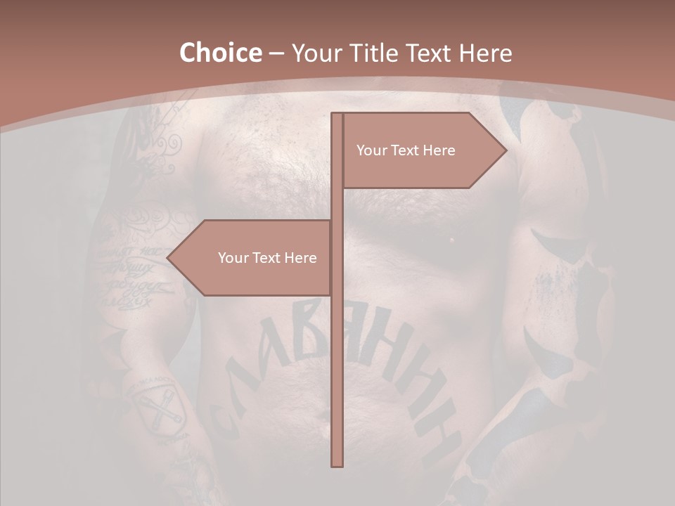 Sportive Man Physical PowerPoint Template