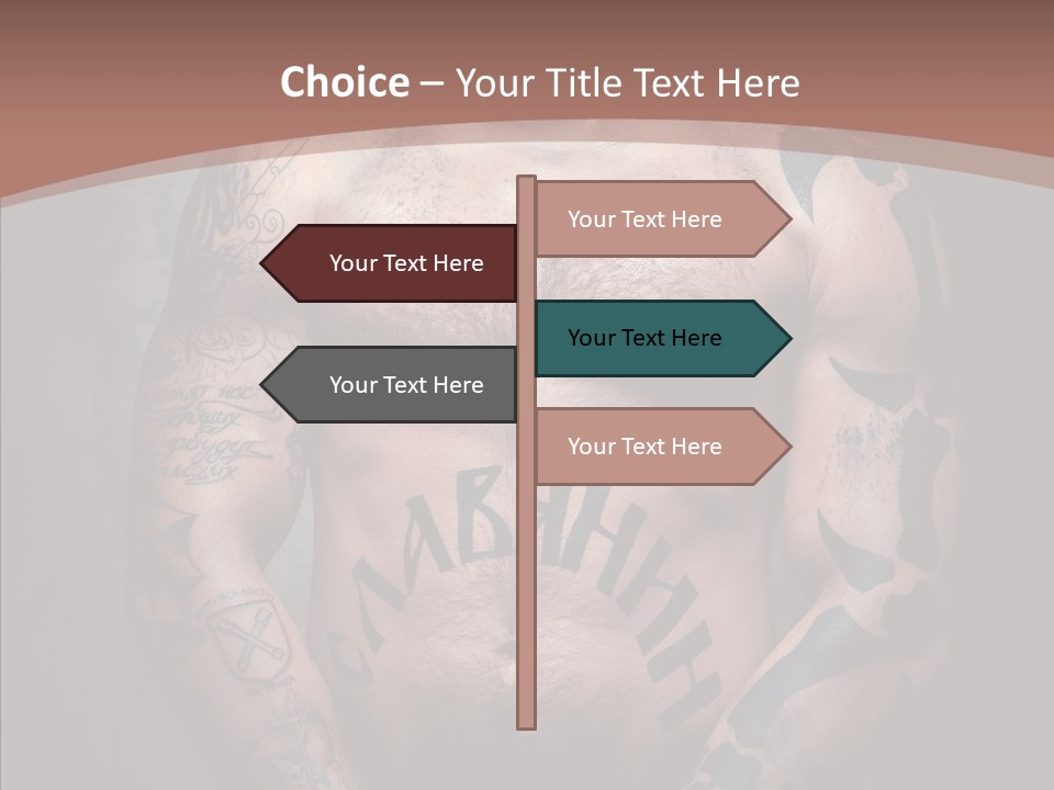 Sportive Man Physical PowerPoint Template