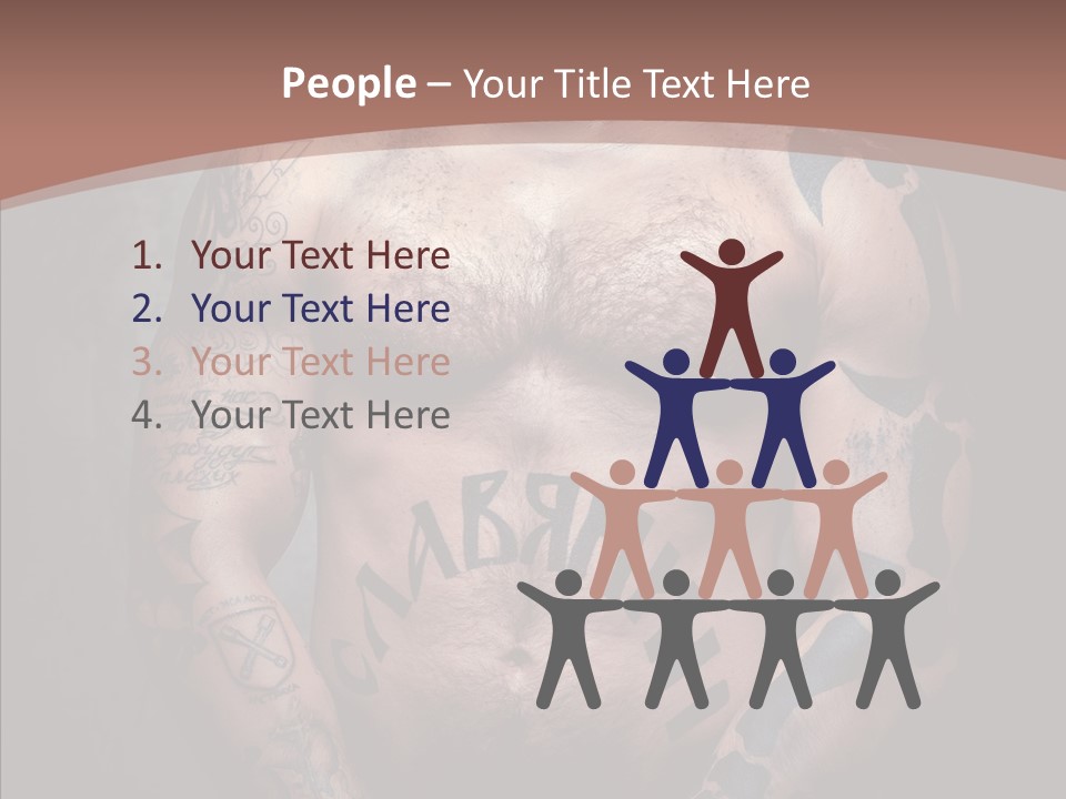 Sportive Man Physical PowerPoint Template