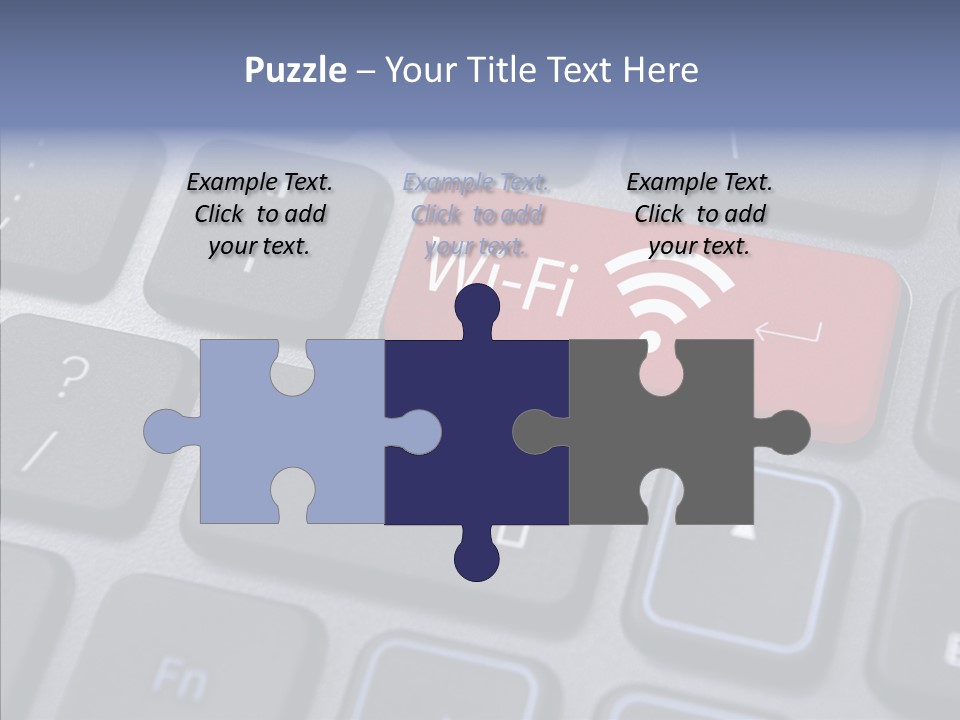 Background Wi Fi Keypad PowerPoint Template