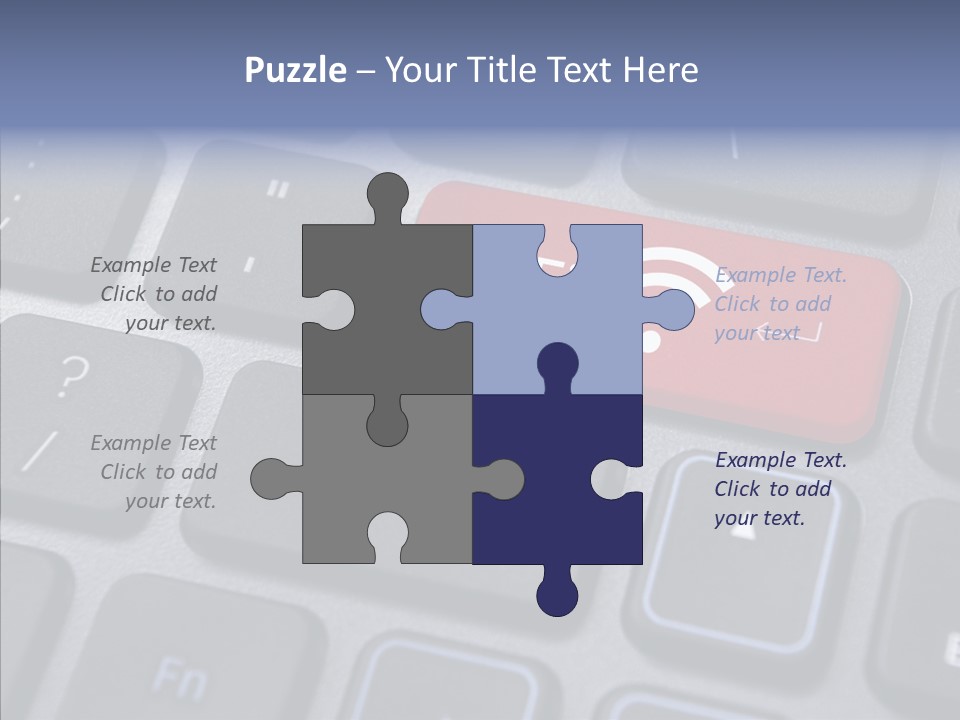 Background Wi Fi Keypad PowerPoint Template