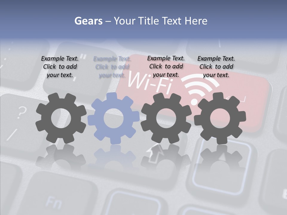 Background Wi Fi Keypad PowerPoint Template