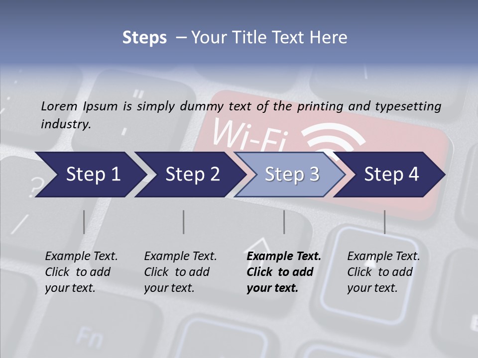 Background Wi Fi Keypad PowerPoint Template