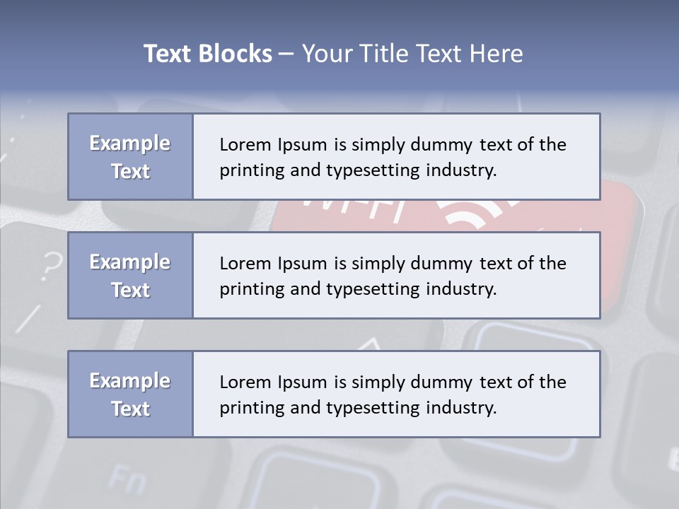 Background Wi Fi Keypad PowerPoint Template