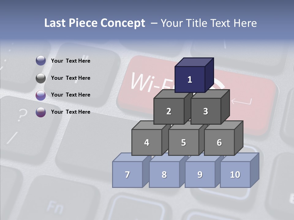 Background Wi Fi Keypad PowerPoint Template