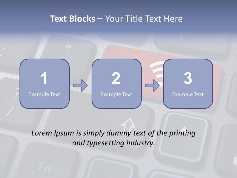Background Wi Fi Keypad PowerPoint Template
