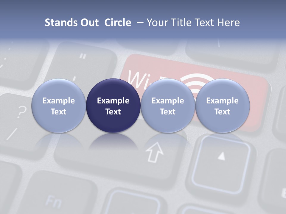 Background Wi Fi Keypad PowerPoint Template
