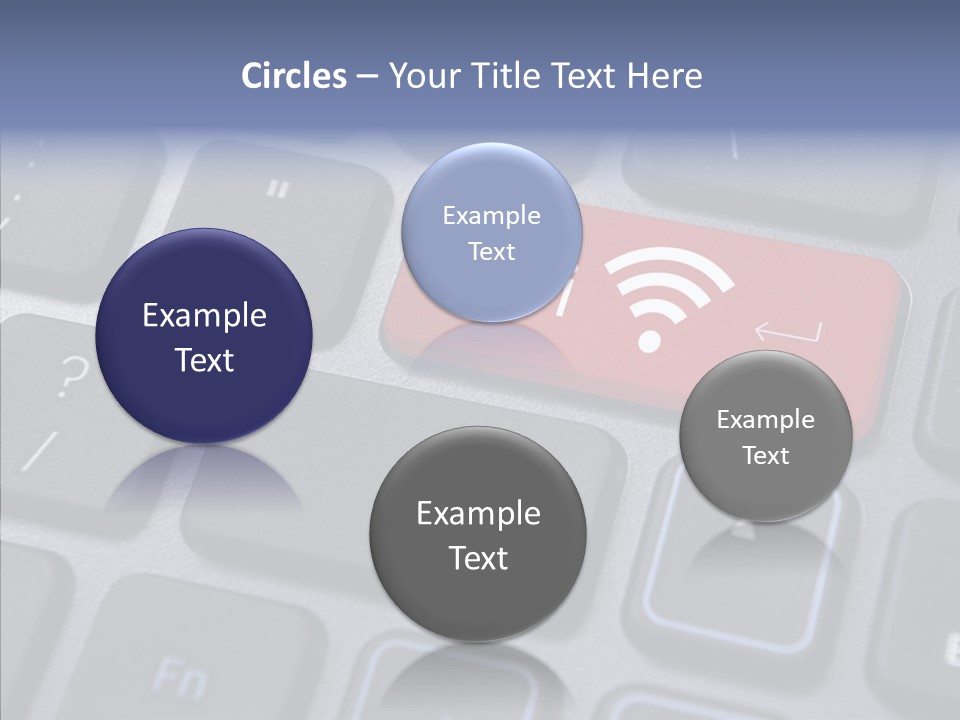 Background Wi Fi Keypad PowerPoint Template
