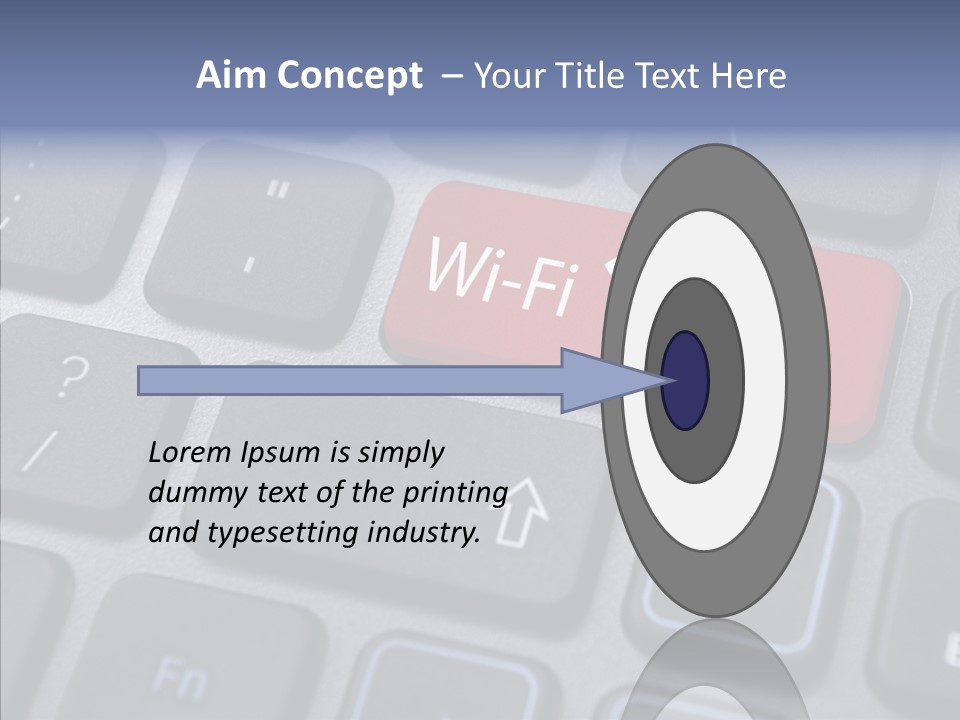 Background Wi Fi Keypad PowerPoint Template