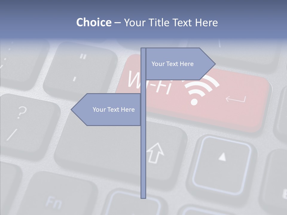 Background Wi Fi Keypad PowerPoint Template