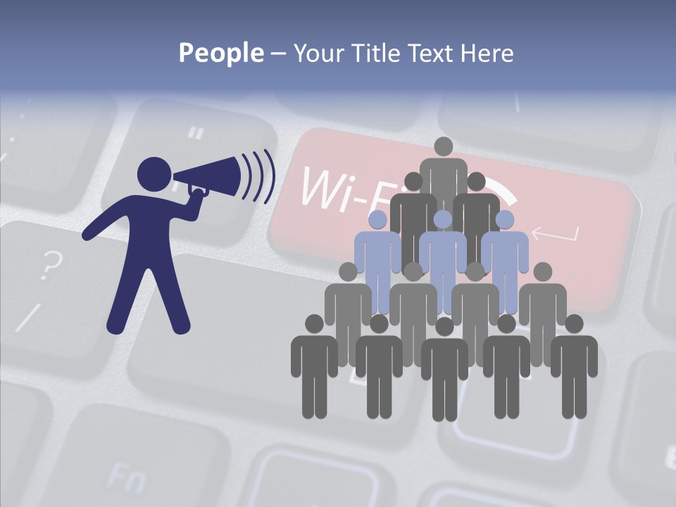 Background Wi Fi Keypad PowerPoint Template