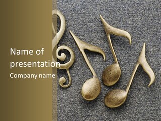 Melody Object Metal PowerPoint Template