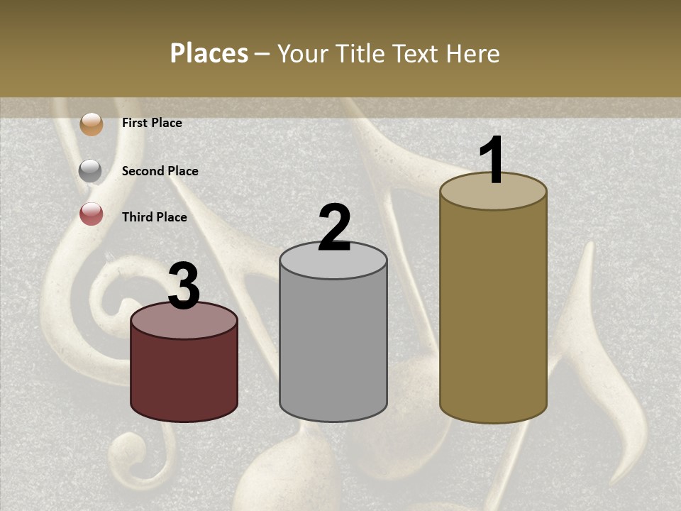 Melody Object Metal PowerPoint Template