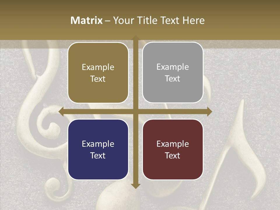 Melody Object Metal PowerPoint Template