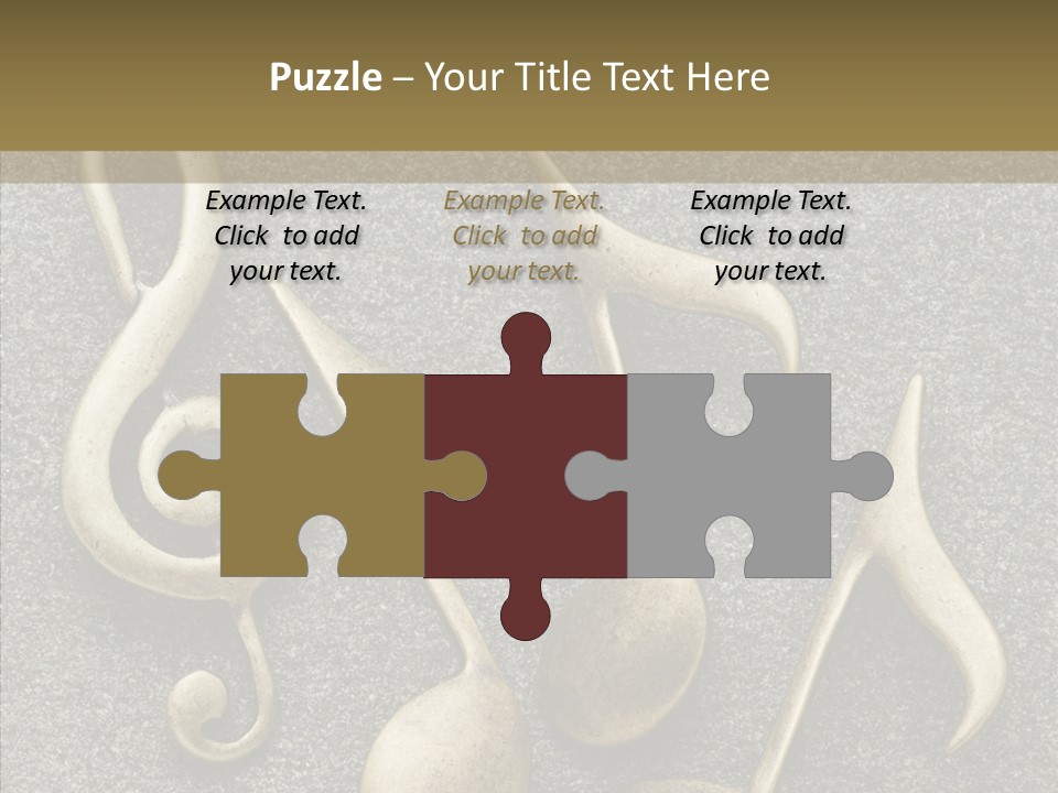 Melody Object Metal PowerPoint Template