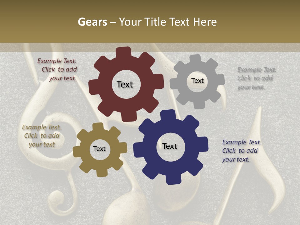 Melody Object Metal PowerPoint Template