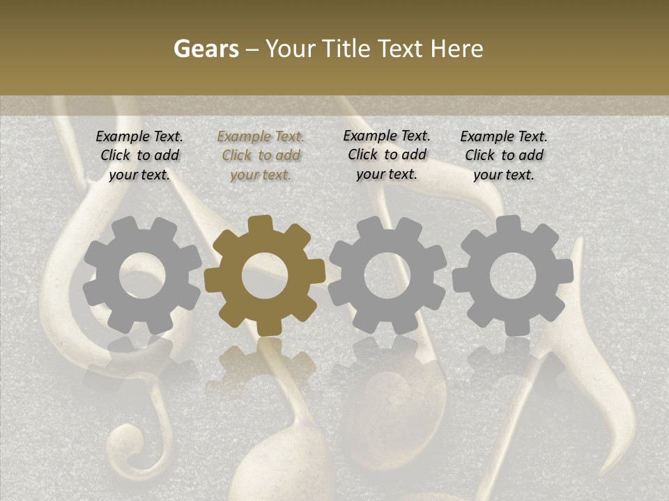 Melody Object Metal PowerPoint Template
