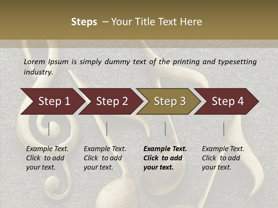 Melody Object Metal PowerPoint Template