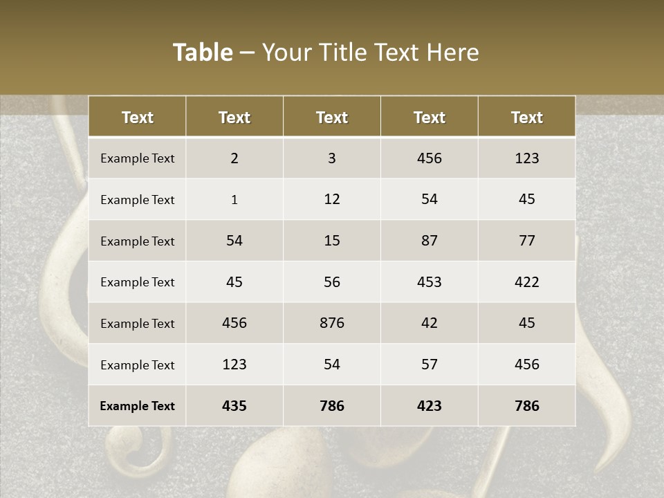 Melody Object Metal PowerPoint Template