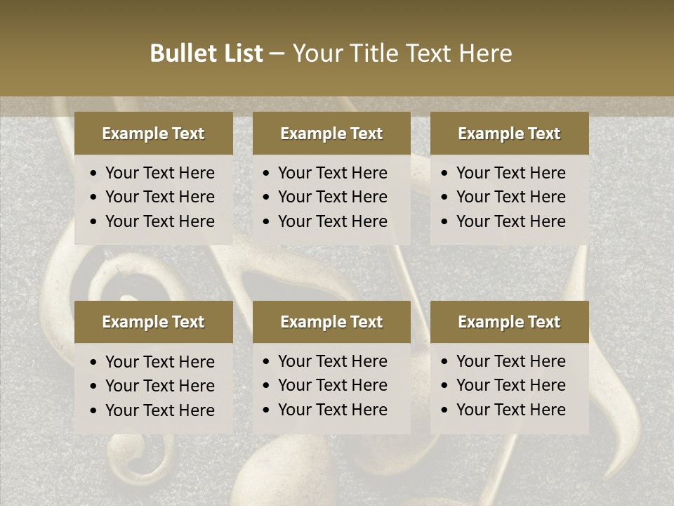 Melody Object Metal PowerPoint Template