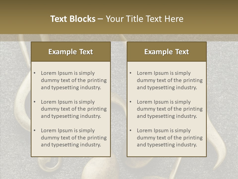 Melody Object Metal PowerPoint Template