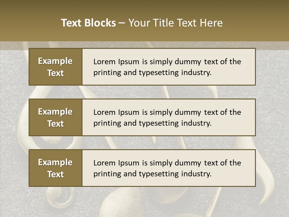 Melody Object Metal PowerPoint Template