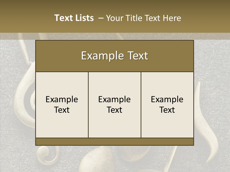 Melody Object Metal PowerPoint Template