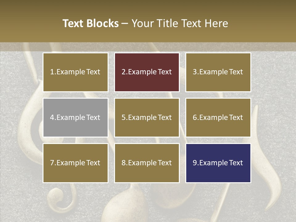 Melody Object Metal PowerPoint Template