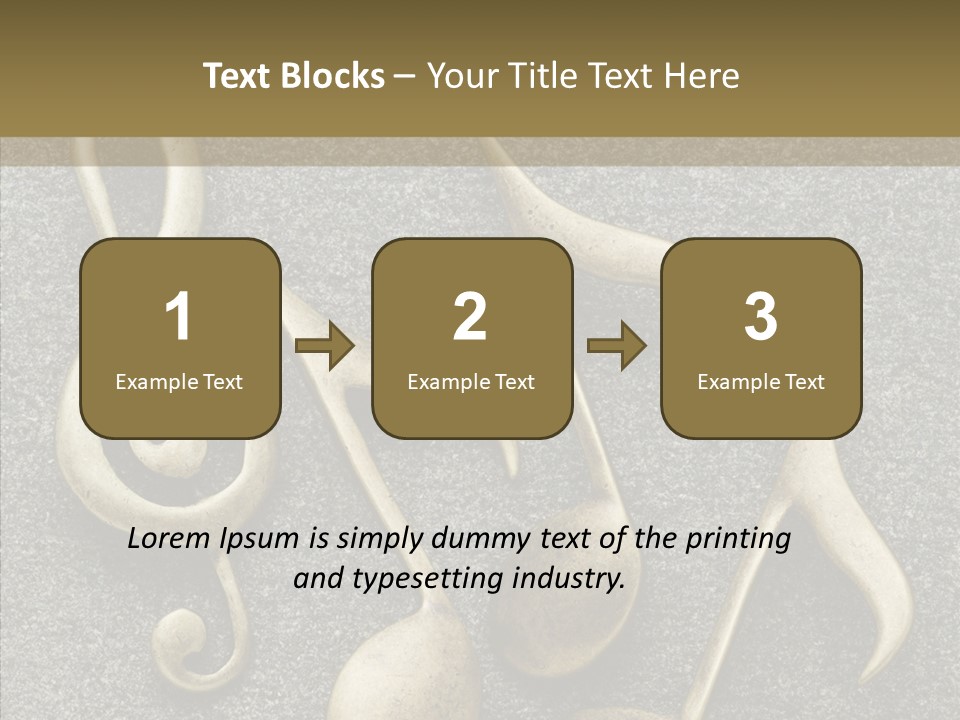 Melody Object Metal PowerPoint Template