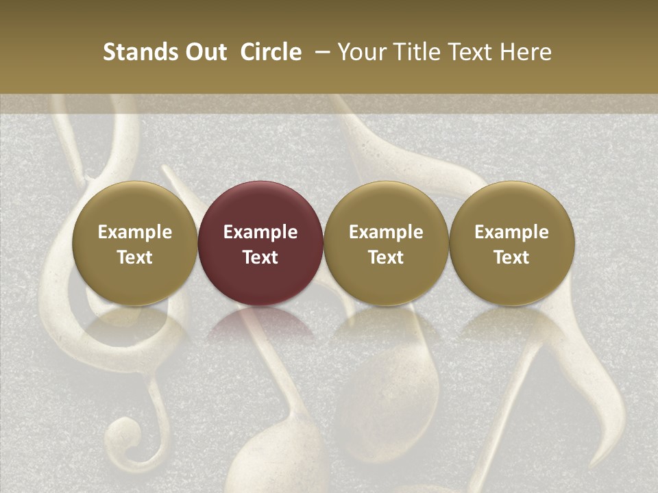 Melody Object Metal PowerPoint Template