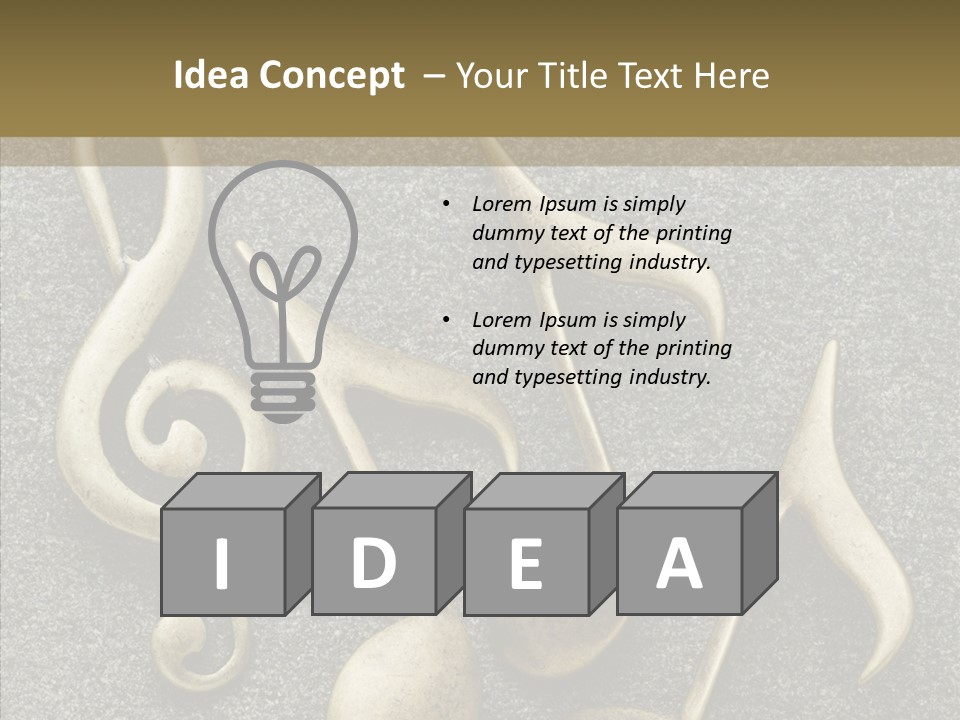 Melody Object Metal PowerPoint Template