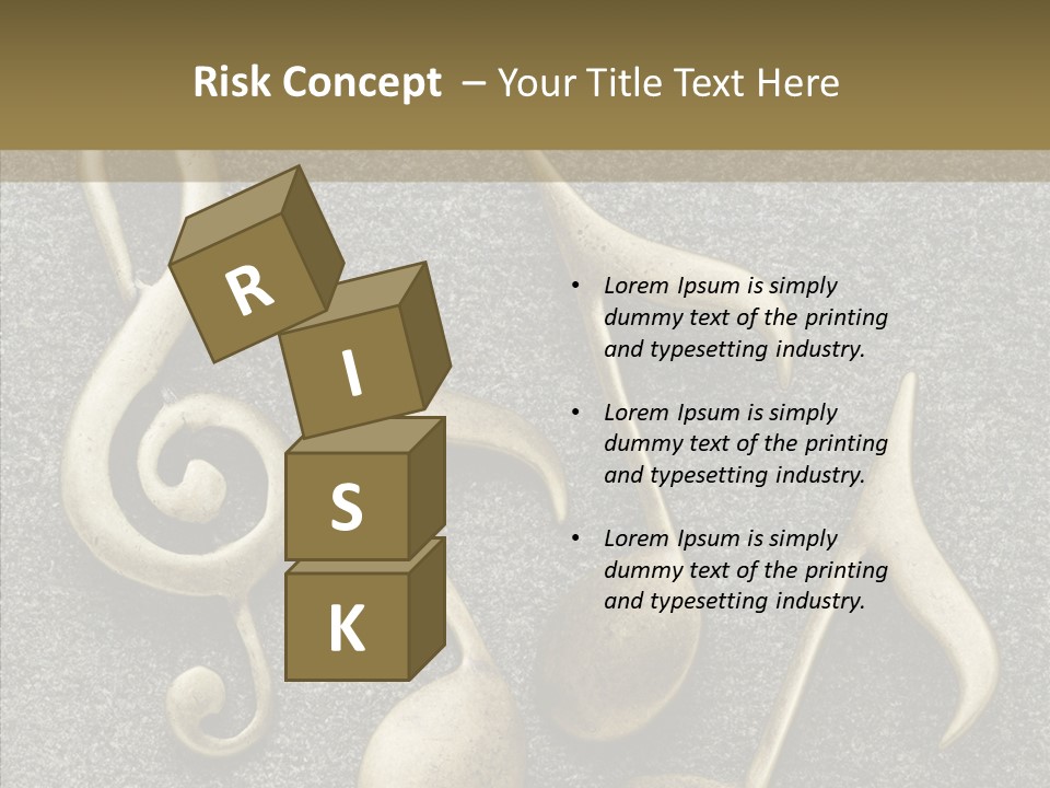 Melody Object Metal PowerPoint Template