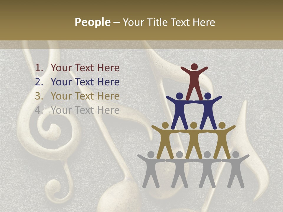 Melody Object Metal PowerPoint Template