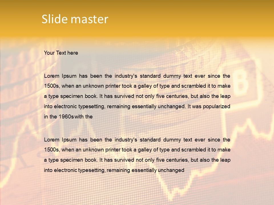 Wealth Stock Currency PowerPoint Template