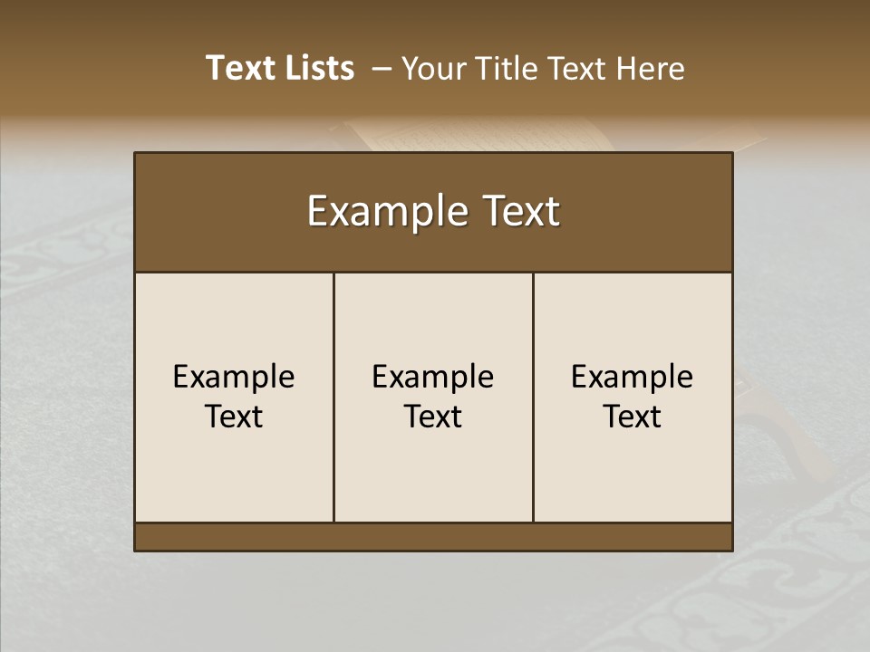 Room Arab Faith PowerPoint Template