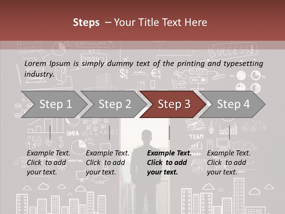 Manager Solid Businessman PowerPoint Template
