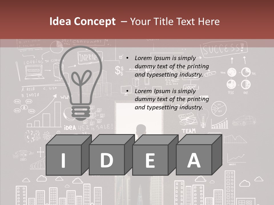 Manager Solid Businessman PowerPoint Template