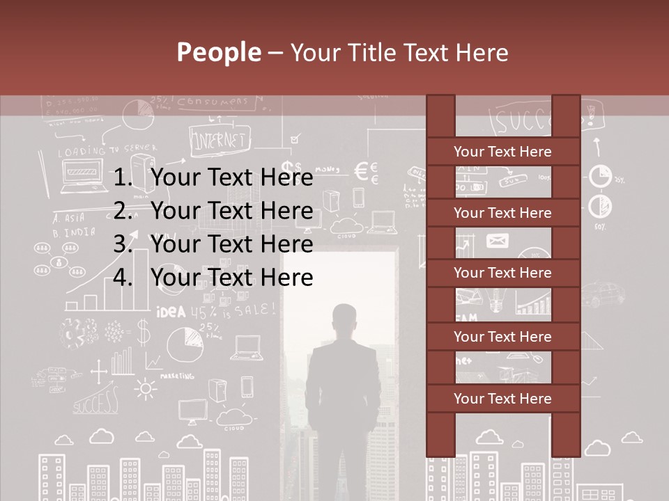 Manager Solid Businessman PowerPoint Template