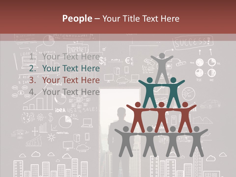 Manager Solid Businessman PowerPoint Template