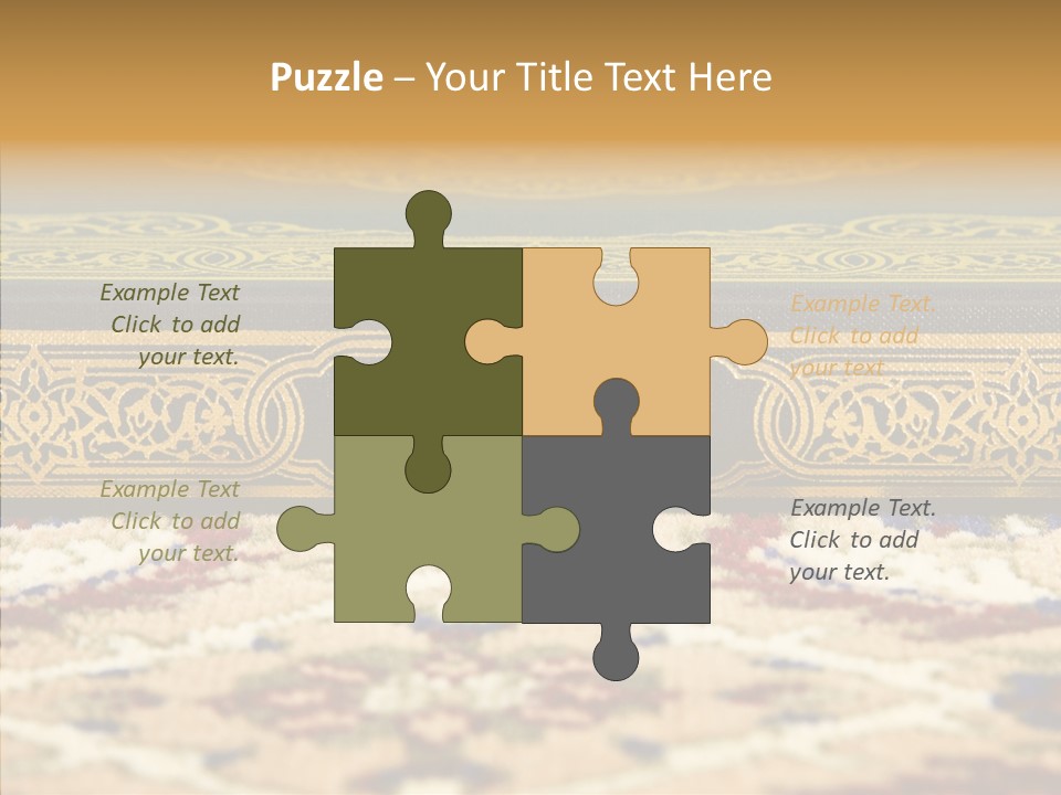 Green Paper Closeup PowerPoint Template