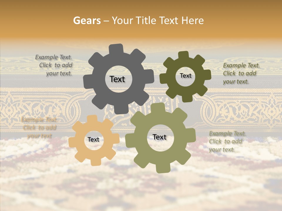 Green Paper Closeup PowerPoint Template