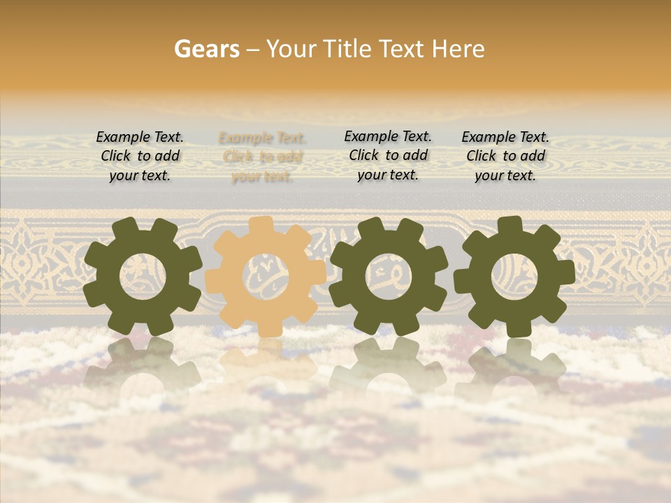 Green Paper Closeup PowerPoint Template