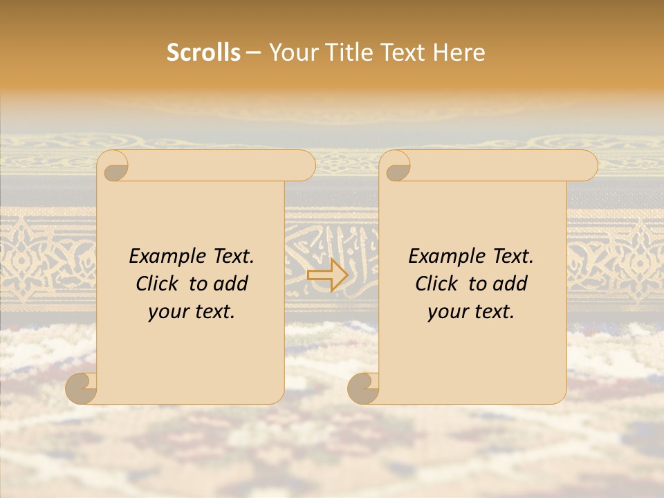 Green Paper Closeup PowerPoint Template