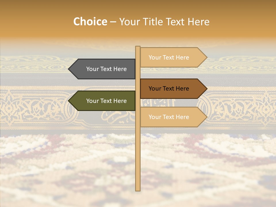 Green Paper Closeup PowerPoint Template