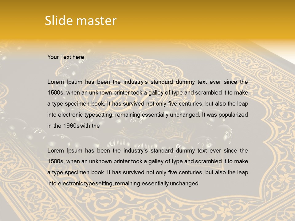 God Islamic Holly PowerPoint Template