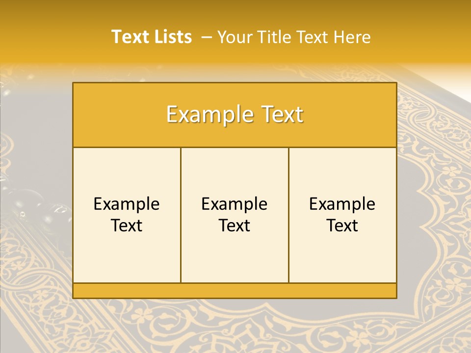 God Islamic Holly PowerPoint Template