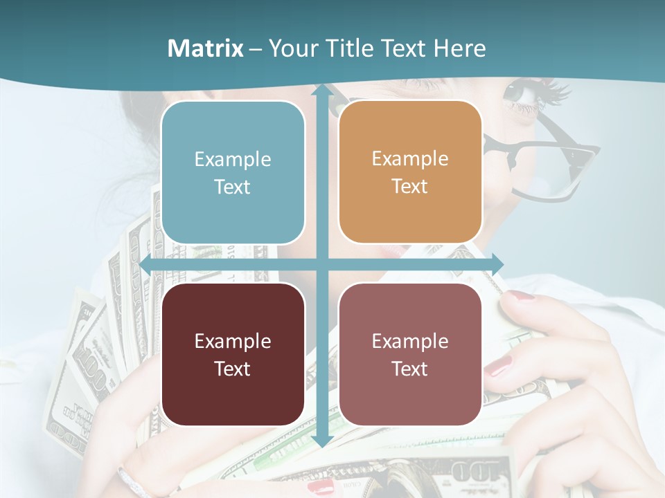 Spending Currency Female PowerPoint Template