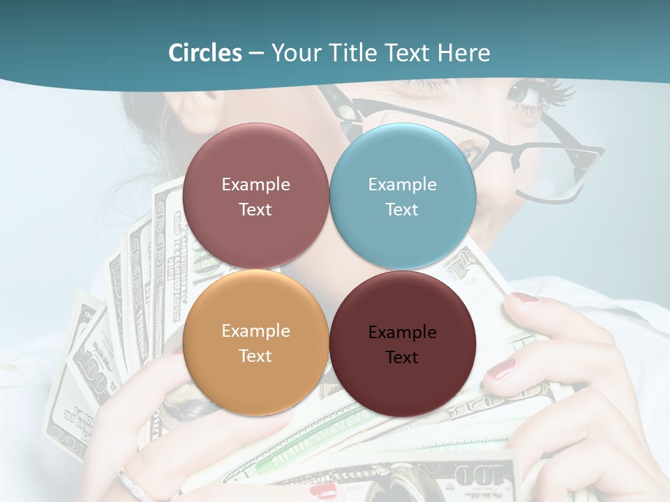 Spending Currency Female PowerPoint Template